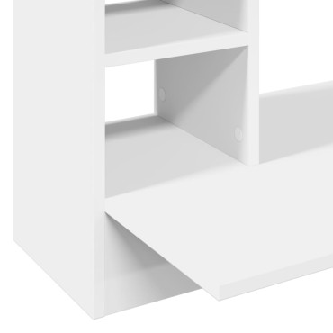 vidaXL Γραφείο Τοίχου Λευκό 105x48x75cm από Επεξεργασμένο Ξύλο 1 τεμ.