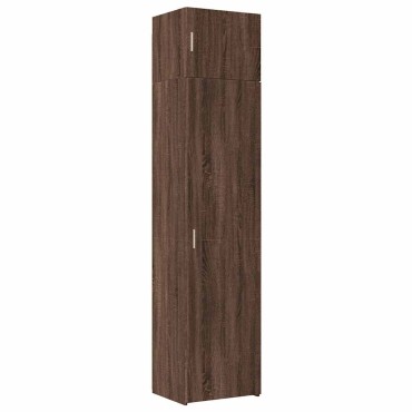 vidaXL Ντουλάπι Αποθήκευσης Στενό Δρυς 50x42,5x225cm Επεξεργ. Ξύλο 1 τεμ.