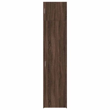 vidaXL Ντουλάπι Αποθήκευσης Στενό Δρυς 50x42,5x225cm Επεξεργ. Ξύλο 1 τεμ.