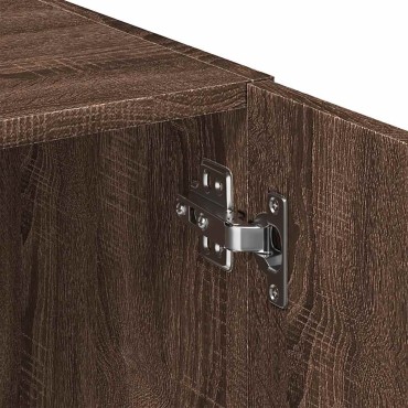 vidaXL Ντουλάπι Αποθήκευσης Στενό Δρυς 50x42,5x225cm Επεξεργ. Ξύλο 1 τεμ.