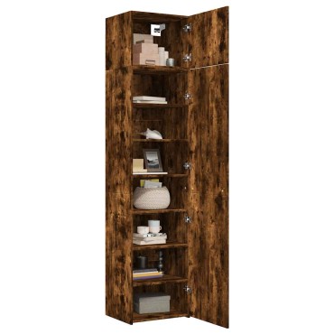 vidaXL Ντουλάπι Αποθήκευσης Στενό Δρυς 50x42,5x225cm Επεξεργ. Ξύλο 1 τεμ.
