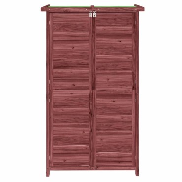 vidaXL Αποθήκη Εργαλείων Κήπου Μόκα 83x57x140 εκ. Μασίφ Ξύλο Πεύκου