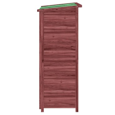 vidaXL Αποθήκη Εργαλείων Κήπου Μόκα 83x57x140 εκ. Μασίφ Ξύλο Πεύκου