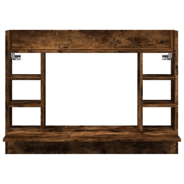 vidaXL Γραφείο Τοίχου Καπνιστή Δρυς 105x48x75cm Επεξεργασμένο Ξύλο 1 τεμ.
