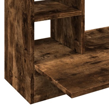 vidaXL Γραφείο Τοίχου Καπνιστή Δρυς 105x48x75cm Επεξεργασμένο Ξύλο 1 τεμ.