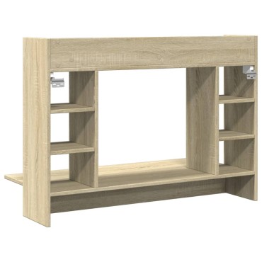 vidaXL Γραφείο Τοίχου Sonoma Δρυς 105x48x75cm από Επεξεργασμένο Ξύλο 1 τεμ.