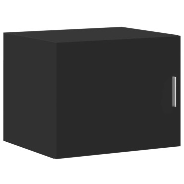 vidaXL Ντουλάπι Αποθήκευσης Στενό Μαύρο 50x42,5x225cm Επεξεργ. Ξύλο 1 τεμ.