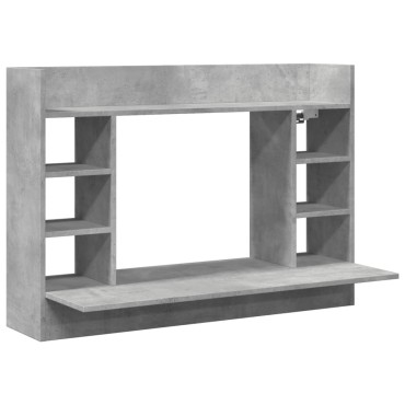 vidaXL Γραφείο Τοίχου Γκρι Σκυρ. 105x48x75cm από Επεξεργασμένο Ξύλο 1 τεμ.