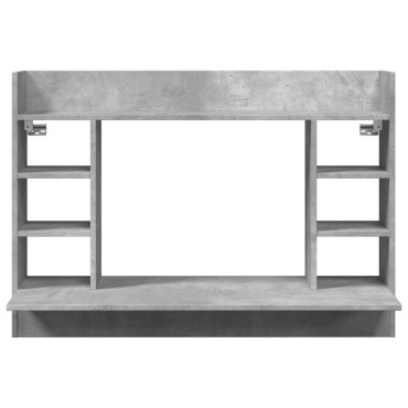vidaXL Γραφείο Τοίχου Γκρι Σκυρ. 105x48x75cm από Επεξεργασμένο Ξύλο 1 τεμ.