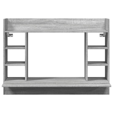 vidaXL Γραφείο Τοίχου Γκρι Sonoma 105x48x75cm από Επεξεργασμένο Ξύλο 1 τεμ.