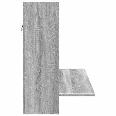 vidaXL Γραφείο Τοίχου Γκρι Sonoma 105x48x75cm από Επεξεργασμένο Ξύλο 1 τεμ.