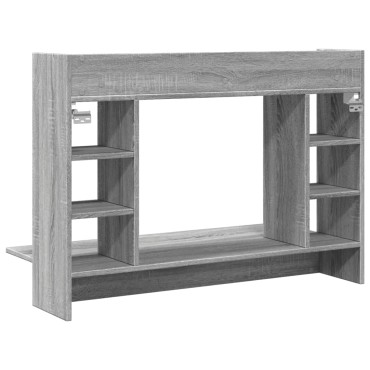 vidaXL Γραφείο Τοίχου Γκρι Sonoma 105x48x75cm από Επεξεργασμένο Ξύλο 1 τεμ.