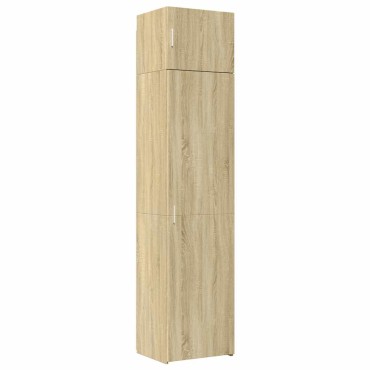 vidaXL Ντουλάπι Αποθήκευσης Στενό Δρυς 50x42,5x225cm Επεξεργ. Ξύλο 1 τεμ.