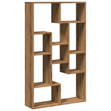 vidaXL Βιβλιοθήκη Αρτισιανή Δρυς 72x20x120cm από Επεξεργασμένο Ξύλο 1 τεμ.