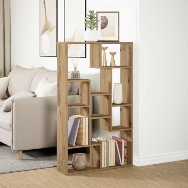 vidaXL Βιβλιοθήκη Αρτισιανή Δρυς 72x20x120cm από Επεξεργασμένο Ξύλο 1 τεμ.