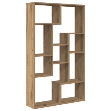 vidaXL Βιβλιοθήκη Αρτισιανή Δρυς 72x20x120cm από Επεξεργασμένο Ξύλο 1 τεμ.