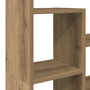 vidaXL Βιβλιοθήκη Αρτισιανή Δρυς 72x20x120cm από Επεξεργασμένο Ξύλο 1 τεμ.