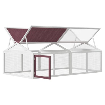 vidaXL Κουτί Περίφραξης Μόκα 200x112,5x74 εκ. από Μασίφ Ξύλο Πεύκου