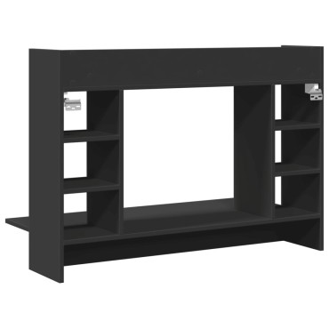 vidaXL Γραφείο Τοίχου Μαύρο 105x48x75cm από Επεξεργασμένο Ξύλο 1 τεμ.