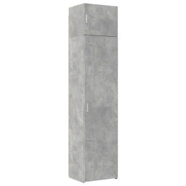 vidaXL Ντουλάπι Αποθήκευσης Στενό Γκρι 50x42,5x225cm Επεξεργ. Ξύλο 1 τεμ.