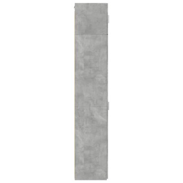 vidaXL Ντουλάπι Αποθήκευσης Στενό Γκρι 50x42,5x225cm Επεξεργ. Ξύλο 1 τεμ.