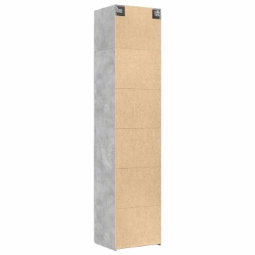 vidaXL Ντουλάπι Αποθήκευσης Στενό Γκρι 50x42,5x225cm Επεξεργ. Ξύλο 1 τεμ.