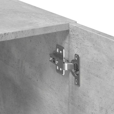 vidaXL Ντουλάπι Αποθήκευσης Στενό Γκρι 50x42,5x225cm Επεξεργ. Ξύλο 1 τεμ.