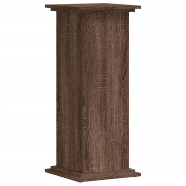 vidaXL Βάσεις Φυτών Καφέ Δρυς 33x33x80 εκ. Επεξεργασμένο Ξύλο