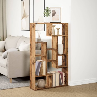 vidaXL Βιβλιοθήκη Όψη Παλαιού Ξύλου 72x20x120cm Επεξεργασμένο Ξύλο 1 τεμ.