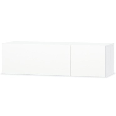 vidaXL Έπιπλο Τηλεόρασης Γυαλιστερό Λευκό 120x40x34cm Επεξ. Ξύλο