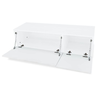 vidaXL Έπιπλο Τηλεόρασης Γυαλιστερό Λευκό 120x40x34cm Επεξ. Ξύλο