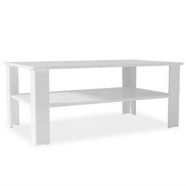 vidaXL Τραπεζάκι Σαλονιού Λευκό 100x59x42cm από Επεξ. Ξύλο 1 τεμ.