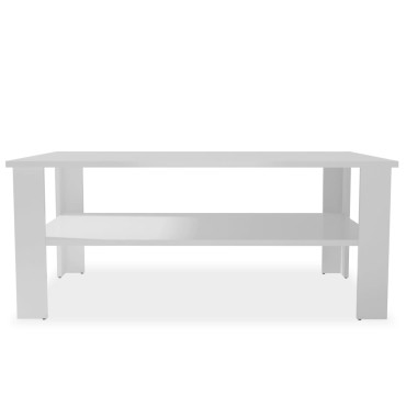 vidaXL Τραπεζάκι Σαλονιού Λευκό 100x59x42cm από Επεξ. Ξύλο 1 τεμ.