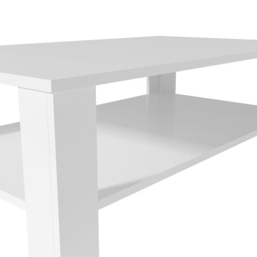vidaXL Τραπεζάκι Σαλονιού Λευκό 100x59x42cm από Επεξ. Ξύλο 1 τεμ.