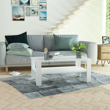 vidaXL Τραπεζάκι Σαλονιού Λευκό 100x59x42cm από Επεξ. Ξύλο 1 τεμ.
