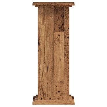 vidaXL Βάσεις Φυτών Όψη Παλαιού Ξύλου 33x33x80 εκ. Επεξ. Ξύλο