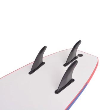 vidaXL Σανίδα Surf Μπλε/Κόκκινη 170 εκ.