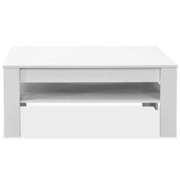 vidaXL Τραπεζάκι Σαλονιού Λευκό 110x65x48cm από Επεξ. Ξύλο 1 τεμ.
