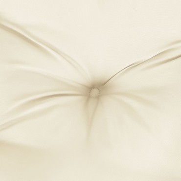 vidaXL Μαξιλάρι Παλέτας Κρεμ 80x80x12cm Υφασμάτινο