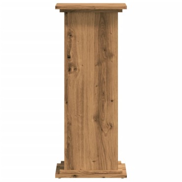 vidaXL Βάσεις Φυτών Αρτισιανή Δρυς 33x33x80 εκ. Επεξ. Ξύλο