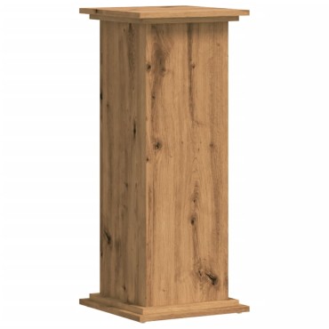 vidaXL Βάσεις Φυτών Αρτισιανή Δρυς 33x33x80 εκ. Επεξ. Ξύλο