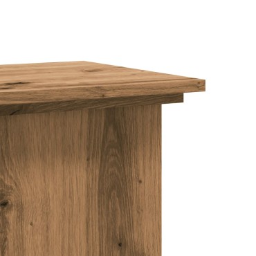 vidaXL Βάσεις Φυτών Αρτισιανή Δρυς 33x33x80 εκ. Επεξ. Ξύλο