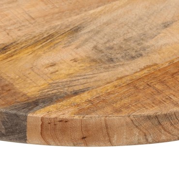 vidaXL Επιφάνεια Τραπεζιού Στρογγυλή 60x3,8cm Μασίφ Ακατ. Ξύλο Μάνγκο 1 τεμ.