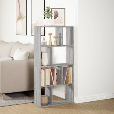 vidaXL Βιβλιοθήκη Γκρι Sonoma 60x20x120cm από Επεξεργ. Ξύλο 1 τεμ.