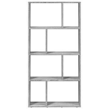 vidaXL Βιβλιοθήκη Γκρι Sonoma 60x20x120cm από Επεξεργ. Ξύλο 1 τεμ.