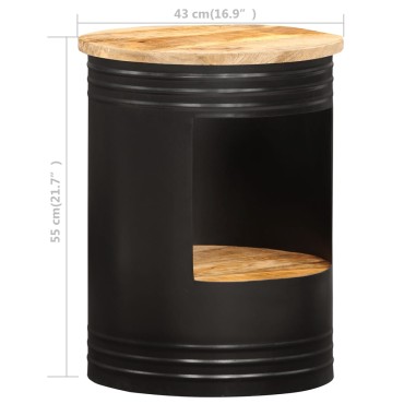 vidaXL Τραπεζάκι Σαλονιού 43x55cm από Μασίφ Ξύλο Μάνγκο 1 τεμ.