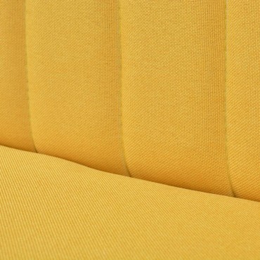 vidaXL Καναπές Κίτρινος 117x55,5x77cm Υφασμάτινος