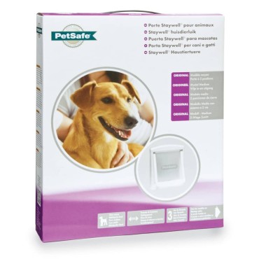 PetSafe Πόρτα Κατοικίδιου 2 Κατευθύνσεων 740 Μεσαία Λευκή 26,7x22,8 εκ