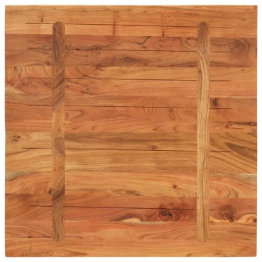 vidaXL Επιφάνεια Τραπεζιού Τετράγωνη 70x70x2,5cm Μασίφ Ξύλο Ακακίας 1 τεμ.