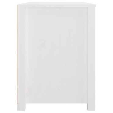 vidaXL Βοηθητικό Ντουλάπι Λευκό 100x40x54cm από Μασίφ Ξύλο Πεύκου 1 τεμ.